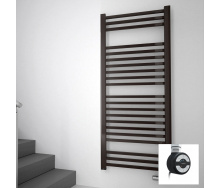 Полотенцесушитель електрический Terma BONE 1260х500 Black mat (9005 mat) с теном МОА