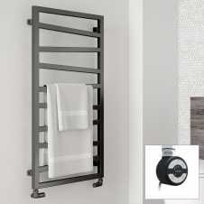 Полотенцесушитель електрический Terma ZIGZAG 835х500 Black mat (9005 mat) с теном МОА