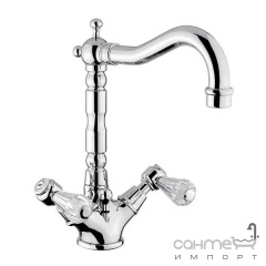 Смеситель для раковины Bugnatese Revival Kristal 434K CRDO хром/золото Харків