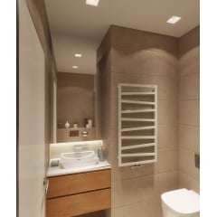 Рушникосушка водяна Terma ZIGZAG 835х500 White mat (Soft 9016) Лозова