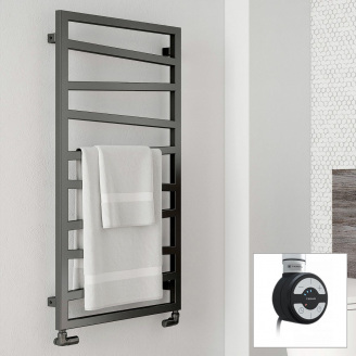 Полотенцесушитель електрический Terma ZIGZAG 835х500 Black mat (9005 mat) с теном МОА