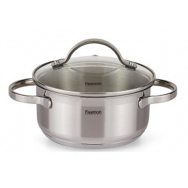 Кастрюля Fissman Luminosa 2.1л Induction со стеклянной крышкой DP36636
