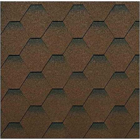 Битумная черепица BTM Рубин Коричневый