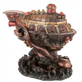 Шкатулка для украшений Подводная лодка высота 16 см Veronese AL30505