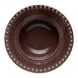 Набор Bordallo Pinheiro 4 глубоких тарелки Fantasia 600 мл Коричневые DP41540