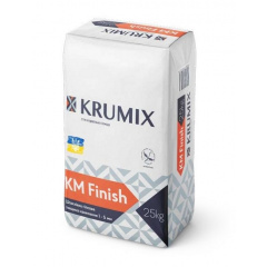 Шпаклівка фінішна гіпсова KRUMIX KM Finish 25 кг Стрий