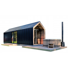 Барнхаус з лазнею 11,0х2,9м Sauna Barn House 05 від виробника ThermoWood Production Слов'янськ
