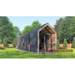 Барнхаус з лазнею 11,0х2,9м Sauna Barn House 05 від виробника ThermoWood Production Слов'янськ