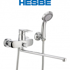 Змішувач для ванни довгий ніс HESBE GUDINI EURO (Chr-006)