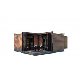 Модульний житловий будинок 80,0м2 з лазнею Sauna House 2 від Thermowood Production
