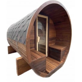 Мобильная баня бочка из бруса под ключ 5,0х2,15м Fasssauna-5,0 от производителя Thermowood Production