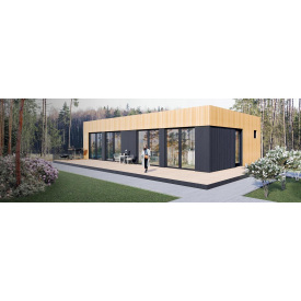 Каркасно-щитовой модульный дом 12х6 м под ключ