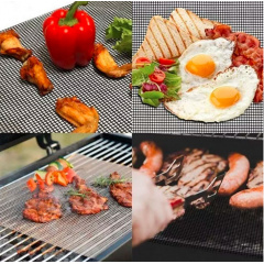 Антипригарний килимок-сітка для BBQ 40х33 см та Набір кухонного приладдя 6 в 1 Red (vol-1208) Киев