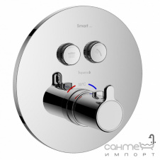 Смеситель-термостат для душа скрытого монтажа Imprese Smart Click ZMK101901237 хром