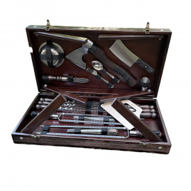 Набор шампуров ТУР Gorillas BBQ в деревянной коробке