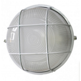 Світильник скло-метал білий Е27 60/75W 175x90 мм IP54