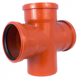 Хрестовина для зовнішньої каналізації REDI 110 87° ПВХ