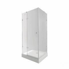 Набір Qtap душова кабіна Capricorn CRM1099SC6 Clear 2020x900x900 мм + піддон Tern 309912C 90x90x12 см із сифоном Львів