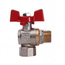 Кран шаровый Q PROFESSIONAL 1/2″ нв КБ угловой Q154 PN40