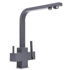 Смеситель для кухни под осмос Globus Lux LAZER GLLR-0111-3-TITANIUM Хуст