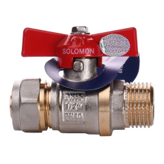 Кран шаровый SOLOMON 16х1/2″ B1183 наружная резьба Ірпінь