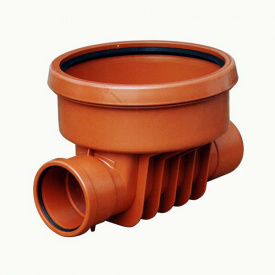 Кінета прохідна 400 мм 250-250 для ПП (гофрованих) труб для колодязів дренажних (каналізація)