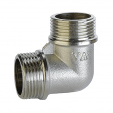 Угольник никелированный 3/4″НР х 3/4″НР штампованный А0132А(нк)