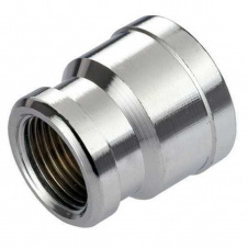 Муфта переходная SOLOMON 1/2″х3/4″ ВВ хром 8203