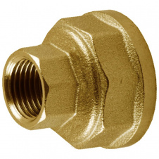 Муфта редукционная латунная 1 1/4″ВР х 1/2″ВР штампованная А0333А