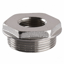 Футорка никелированная 1 1/2″НР х 3/4″ВР штампованная А0753А(нк)