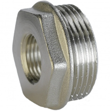 Футорка никелированная 1 1/4″НР х 1/2″ВР штампованная А0710А(нк)