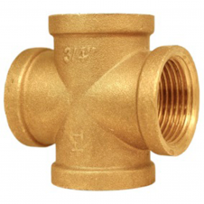 Крестовина латунная 3/4″ВР х 3/4″ВР х 3/4″ВР х 3/4″ВР литейная А4605-1А