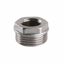 Футорка никелированная 1/2″НР х 1/4″ВР штампованная А0723А(нк)