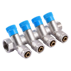 Коллектор CRISTAL 3/4Gх1/2 *16 - 4-ой (под 35*) с перекритием (NM-1016) Конотоп