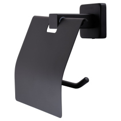 Держатель туалетной бумаги Globus Lux BQ9410 черный матовый SUS304 Київ