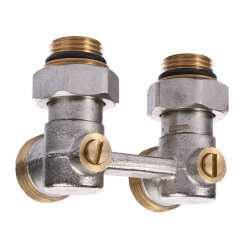 Узел нижнего подключения панельного радиатора SOLOMON NV 5102 угловой шаровой 3/4″ Сумы