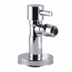 Кран полуоборотный угловой с цангой SOLOMON 1/2″х 3/8″ Lazer 7076 Изюм