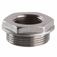 Футорка никелированная 1 1/2″НР х 1″ВР штампованная А0714А(нк) Біла Церква