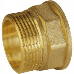 Переходник латунный 1 1/4″ВР х 1 1/4″НР штампованный А0635А Киев