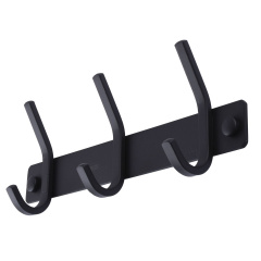 Планка с крючками Globus Lux BQ9435-3 черная матовая SUS304 Петрове