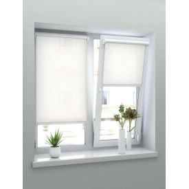 Ролети тканинні на вікна Ажур світло-бежевий