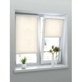 Ролети тканинні на вікна Ажур персиковий