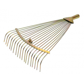 Грабли веерные MASTERTOOL раздвижные оцинкованные 18 зубов 500х390 мм 14-6230