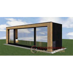 Модульна лазня 9,4х2,4м House Chalet Sauna з розсувними панорамними вікнами Білгород-Дністровський