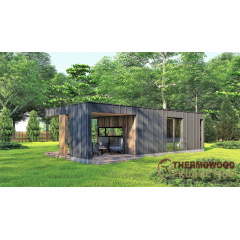 Модульний будинок 9,5х4,7м High Tech House 07 в стилі хай-тек від виробника ThermoWood Production Полтава