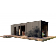 Модульний будинок 8,0х2,5м High Tech House 13 в стилі хай-тек від виробника ThermoWood Production Київ
