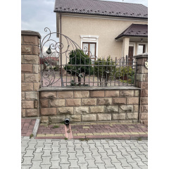 Ворота кованые открытые металлические патинированные Legran Пологи