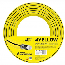 Cellfast Шланг садовый 4YELLOW 3/4 20м, 4 слоя, до 20 Бар, -10…+50°C