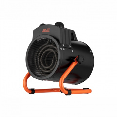 2E Тепловая пушка электрическая, 2кВт, 20м2, 239 м3/ч, нагр.элемент - нерж.сталь, IPX4, черный Костополь