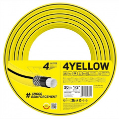 Cellfast Шланг садовый 4YELLOW 1/2 20м, 4 слоя, до 20 Бар, -10…+50°C Винница